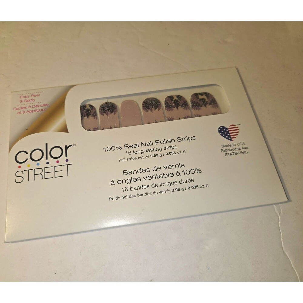 Color Street Mauve & Whisperer Glitter Nail Polish Strips Reindeer Whisperer